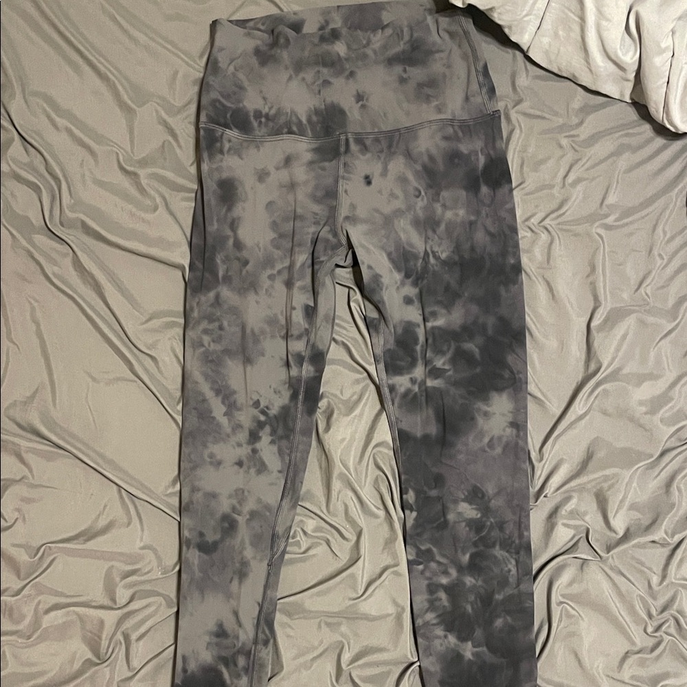lululemon athletica Black Tie-Dye Leggings